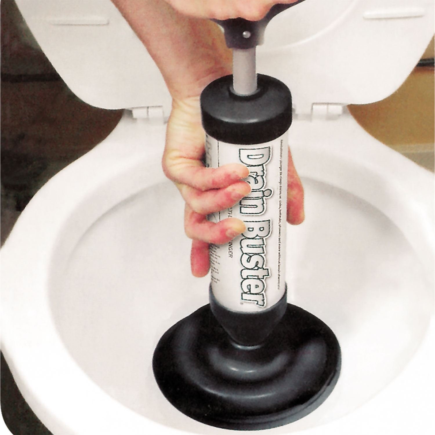 Top Home Solutions Drain Buster – Powerful Suction Unblocking Tool With 2 Interchangeable Drain Cups For Home Kitchen Bathroom Toilet Sink Shower Bath