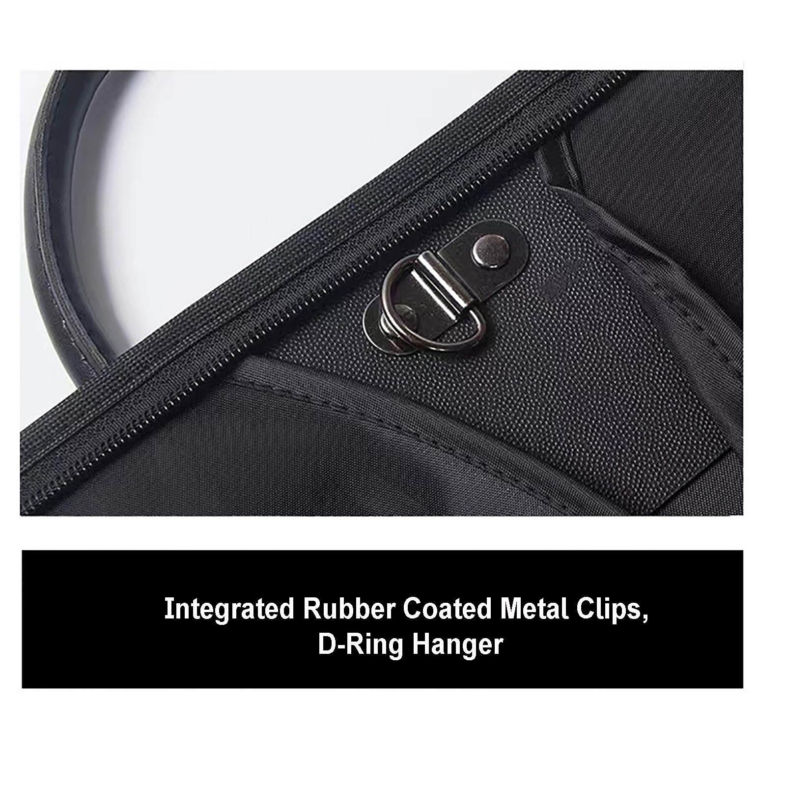 Funda Traje para Viajes de Negocios, Funda Abrigos Impermeable de Tela Oxford, Cremalleras y Gancho en Forma de D