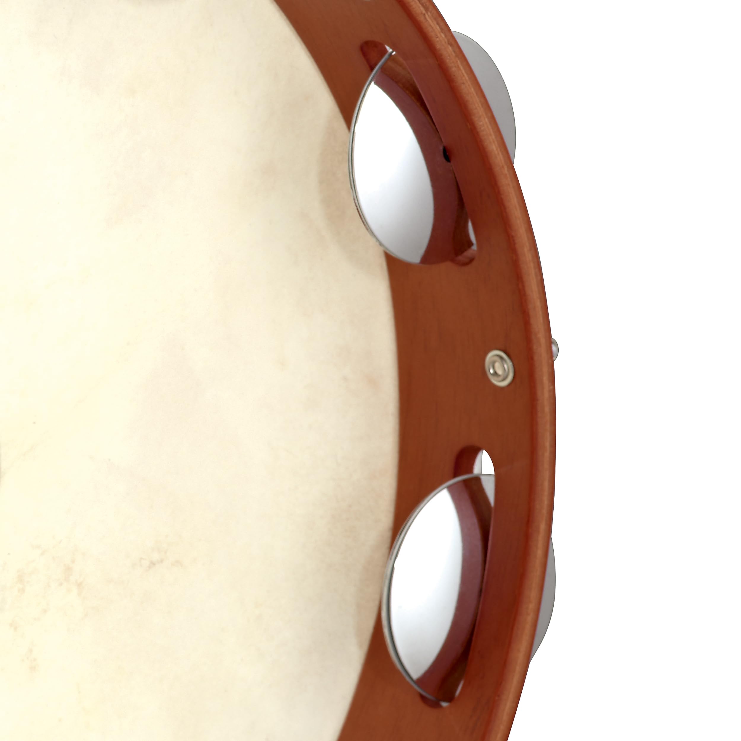 Meinl Percussion PA12CN-M - Pandero de madera, 30.48 cm, color nogal | Tambor de marco con abrazaderas de 12 pulgadas con piel de cabra intercambiable, roble siam y acero