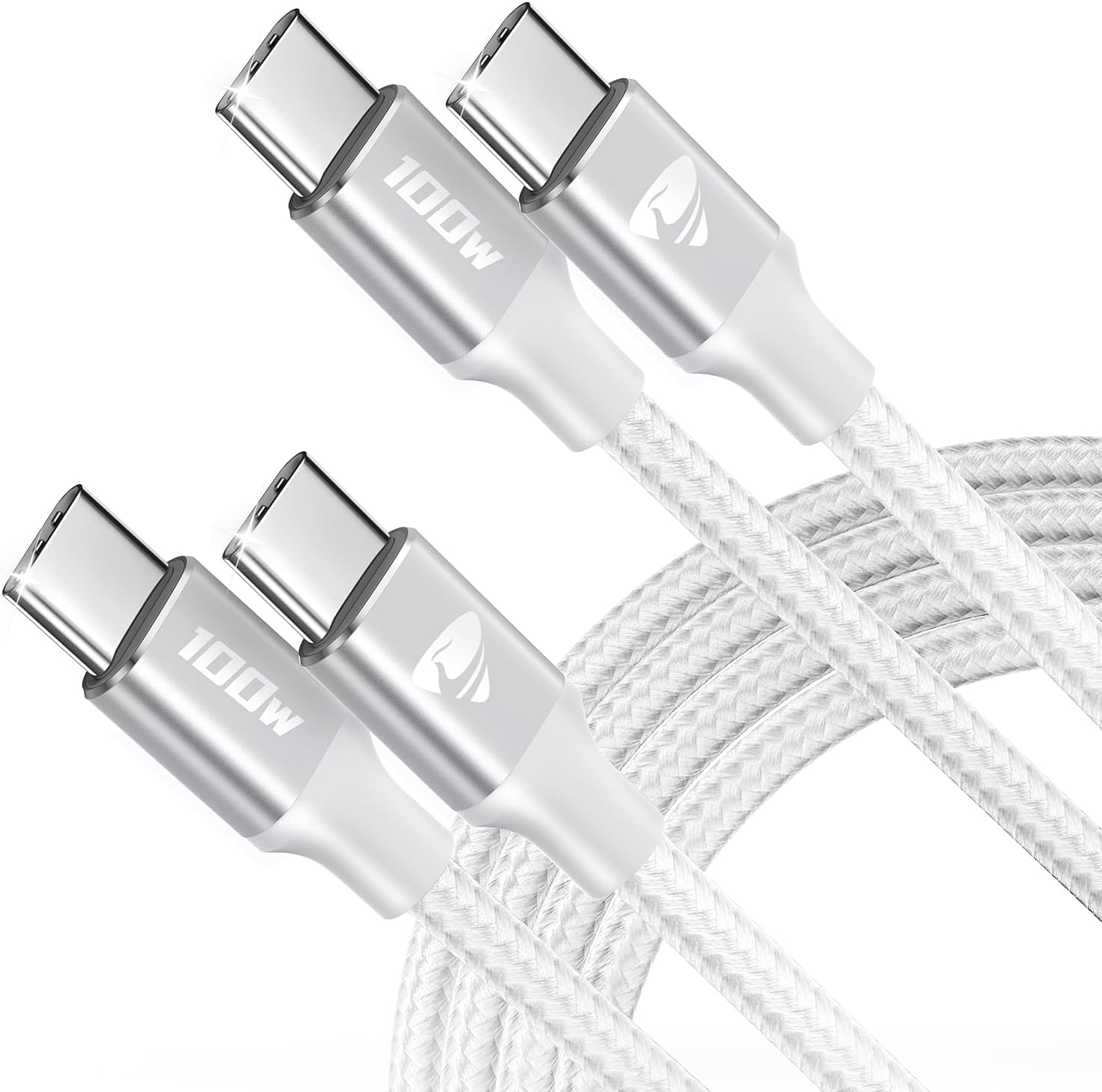 USB C to USB C Cable,100W 5A Fast Charging Cable [2M 2Pack] USBC to USBC cable Fast USB Type C to C Charge Lead for iPhone 15 Pro Max,MacBook Pro Air,iPad Pro Air,Samsung Galaxy S24 S23 S22Ultra