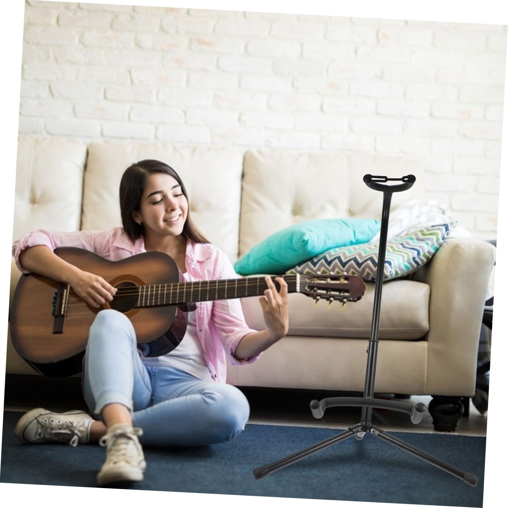 Gitarrenständer Stabiler Gitarrenständer Notenständer Faltbarer Gitarrenhalter Aufbewahrungsständer