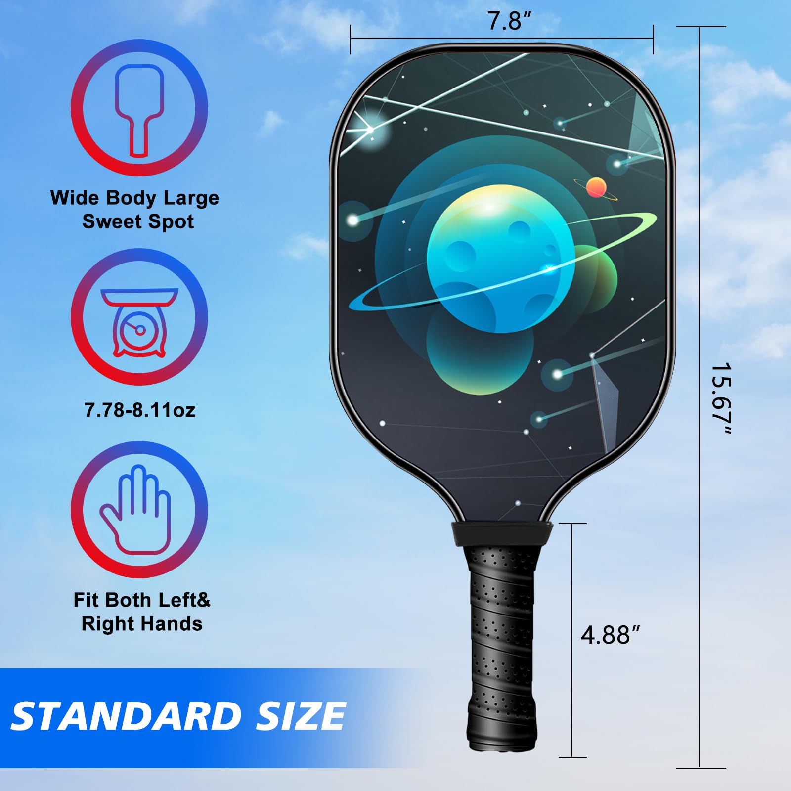 Amazon | ZPP ピックルボールパドル 2個セット USAPA承認ピックル