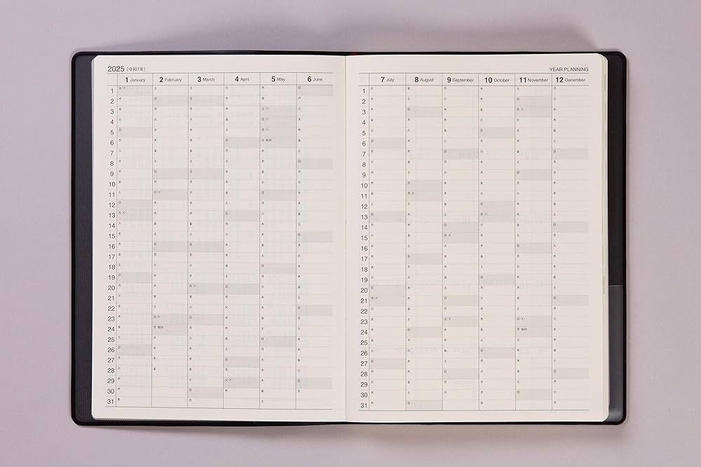 Amazon.co.jp: 高橋 手帳 2025年 A5 ウィークメモ付きダイアリー