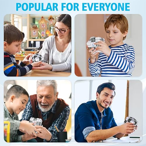 Miniatura 5 de Maze Cube - Rompecabezas 3D de gravedad para niños, cubos de rompecabezas de laberinto con bolas, juego de laberinto de juego de lógica, juegos de