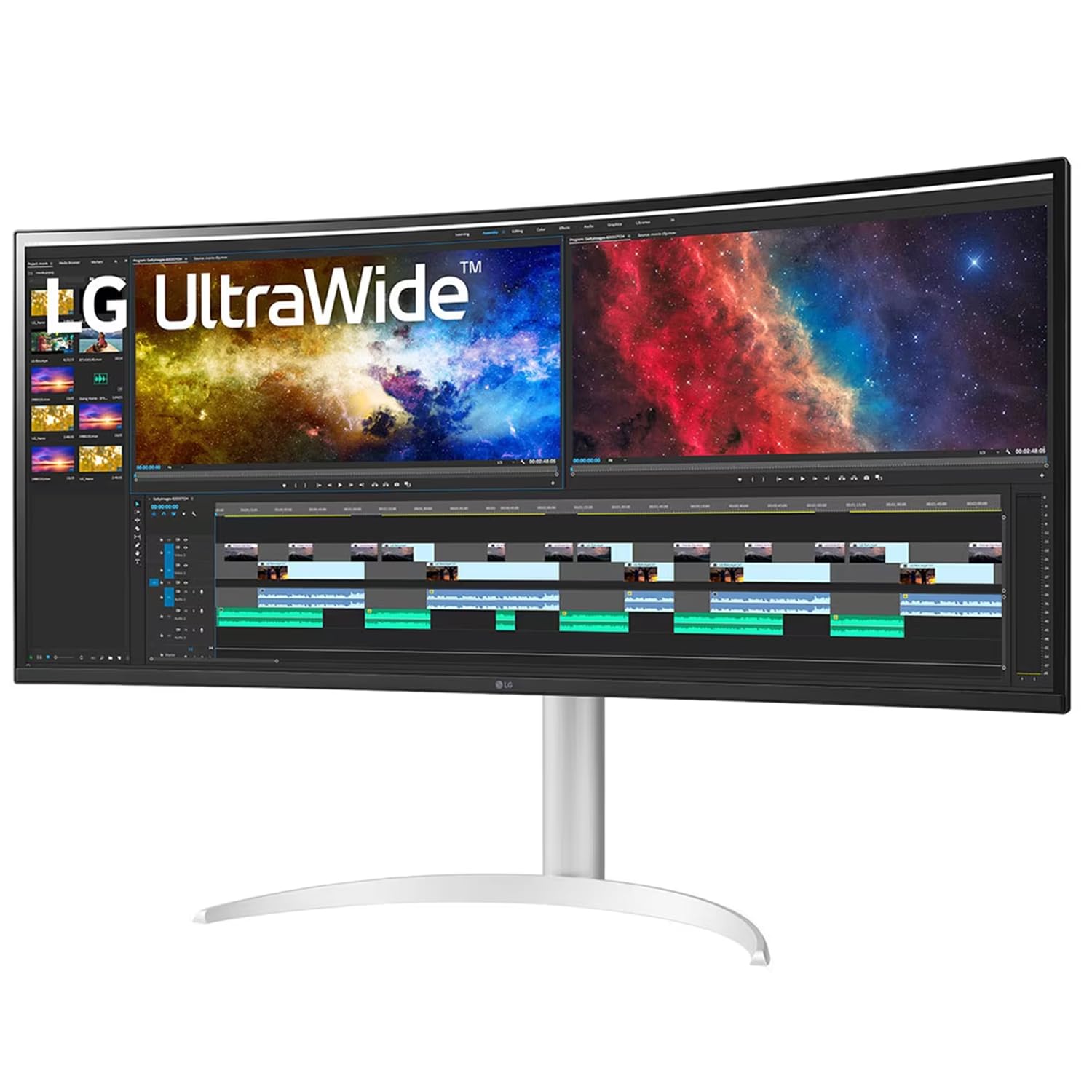 LG (38 Inch Ultrawide Monitor Curved(3840 * 1600) Qhd IPS Display 