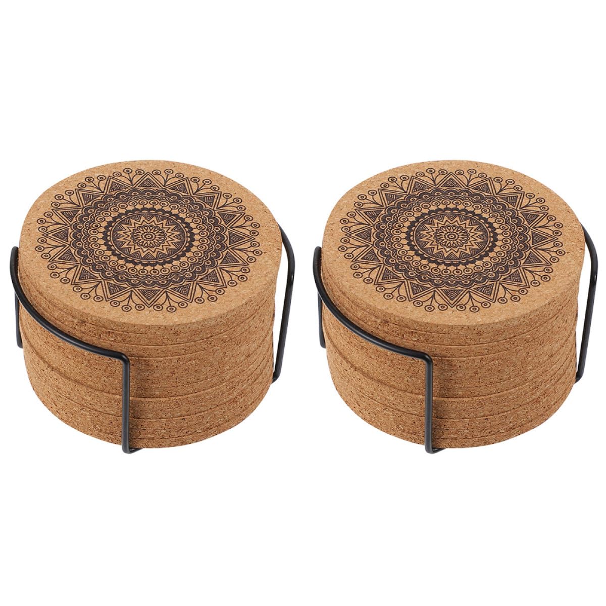 Tasse Rond en Bois Support pour Table de Restaurant et Cuisine Organisée