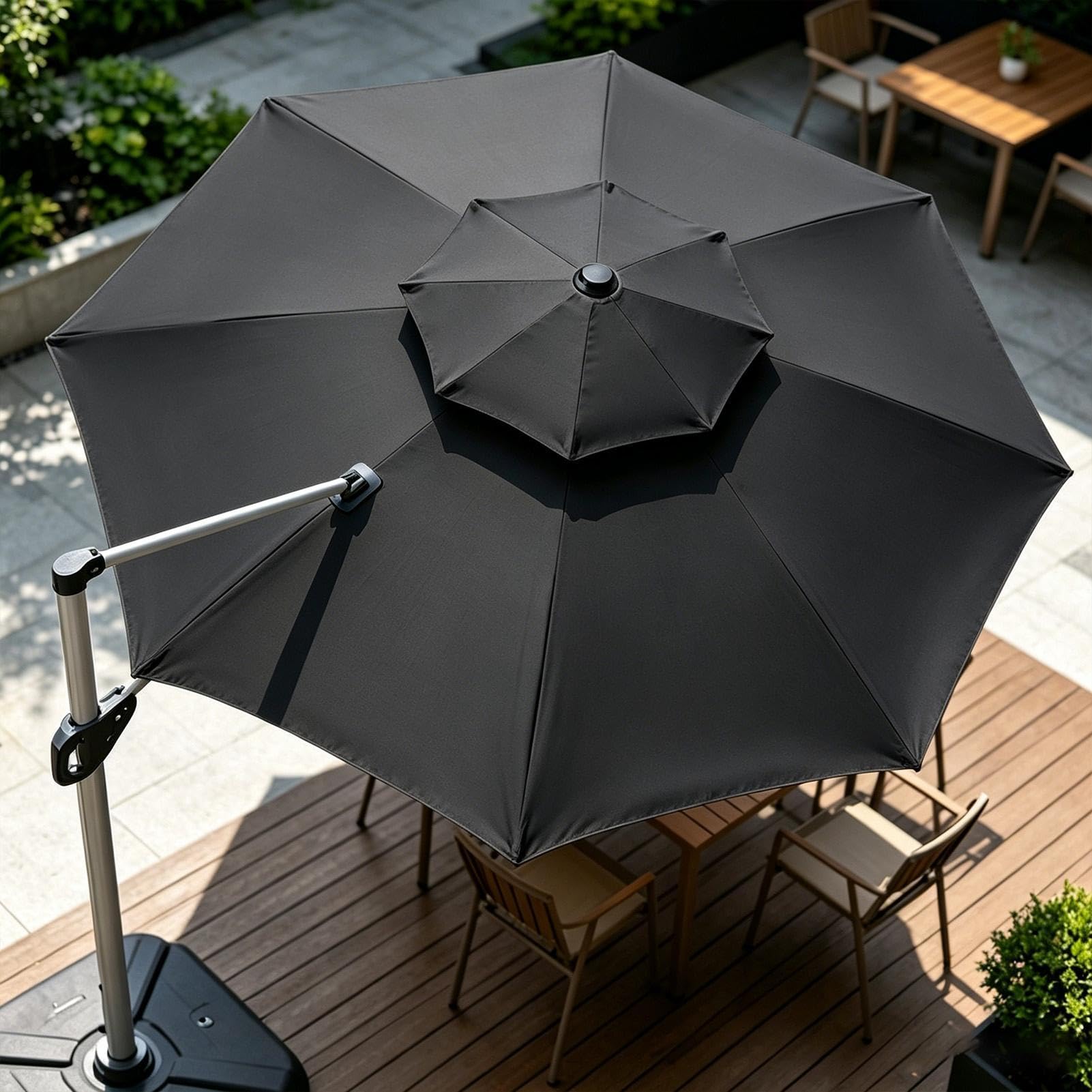 Toile De Remplacement Pour Parasol Terrasse Toile D'Ombrage Extérieure