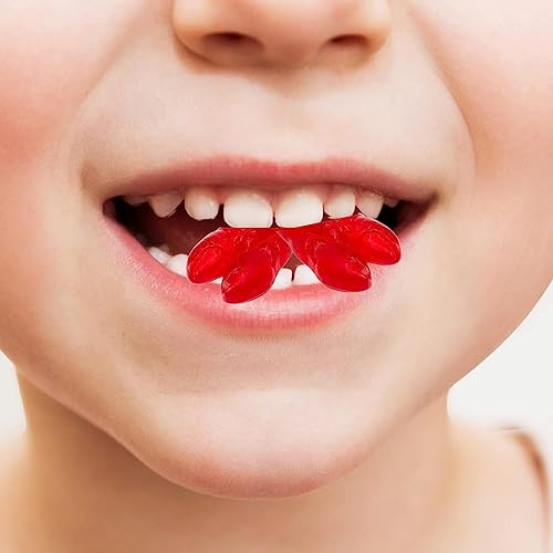 Miniatura 6 de Gomitas con forma de langosta con sabor a cereza roja, caramelo de criatura marina para fiestas temáticas y eventos, 4 onzas, (paquete de 2)