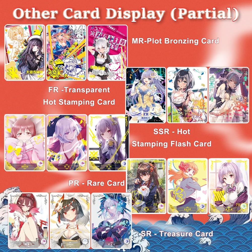Anime Carte secondaire Booster Goddess Story Card TCG CCG Cartes de Collection Animation Girls Trading Card Series Beautiful Girls Set (1 Boîte) (NS10-3)