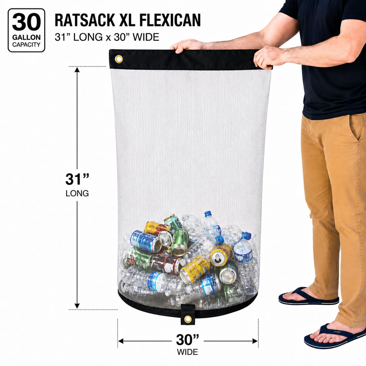 RATSACK - Bear Bags for Food Backpacking - Bear Sack Rodent Proof Food Storage Container - Ultralekki plecak i kemping Food and Gear Storage Hanging Mesh Bag