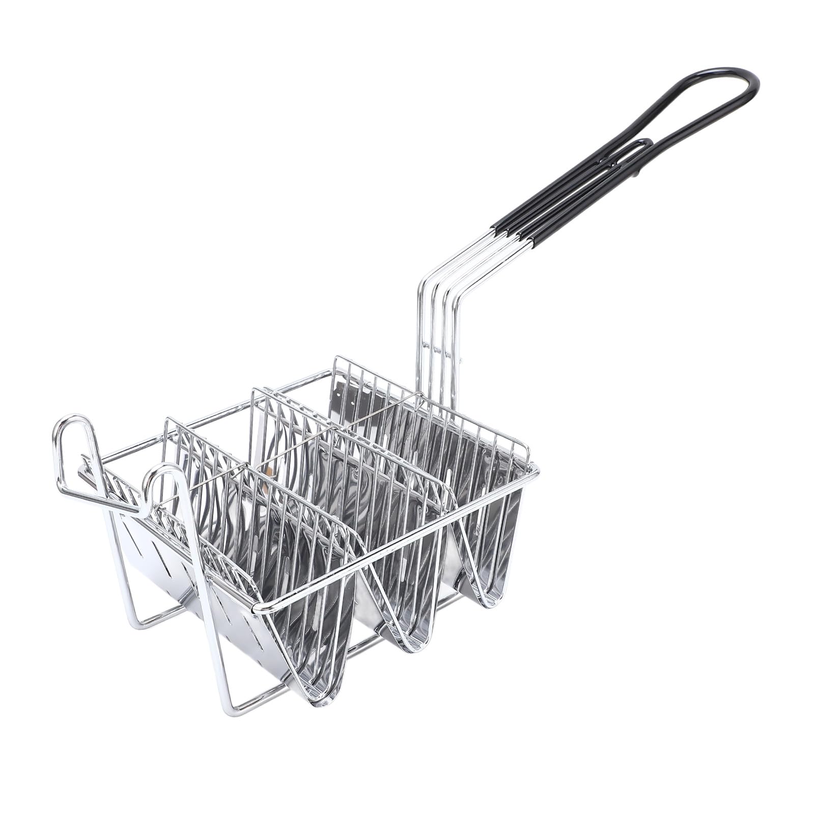 Yinhing 3 Grid V Shape Taco Fry Basket Stainless Steel Tortilla Shell Maker