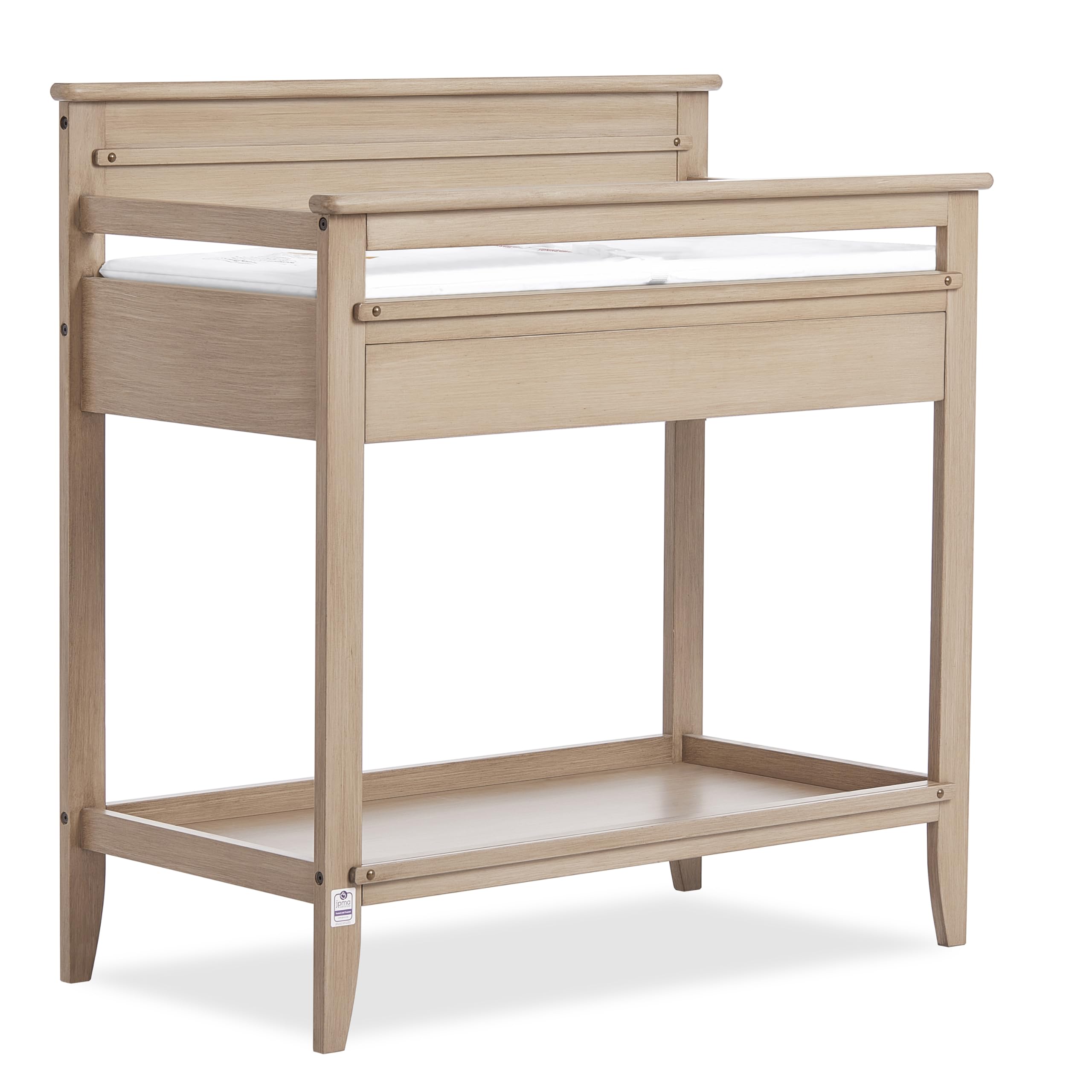 SweetPea Baby Bayfield Changing Table in Sand Dunes, JPMA & Greenguard Gold Certified, Made of Sustainable New Zealand Pinewood, Easy to Assemble, Non-Toxic Finish-image-25
