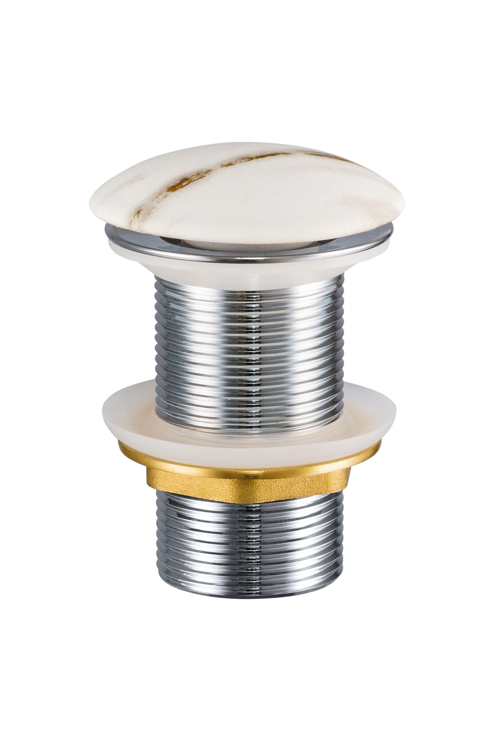 Tapón para lavabo (color blanco mármol)