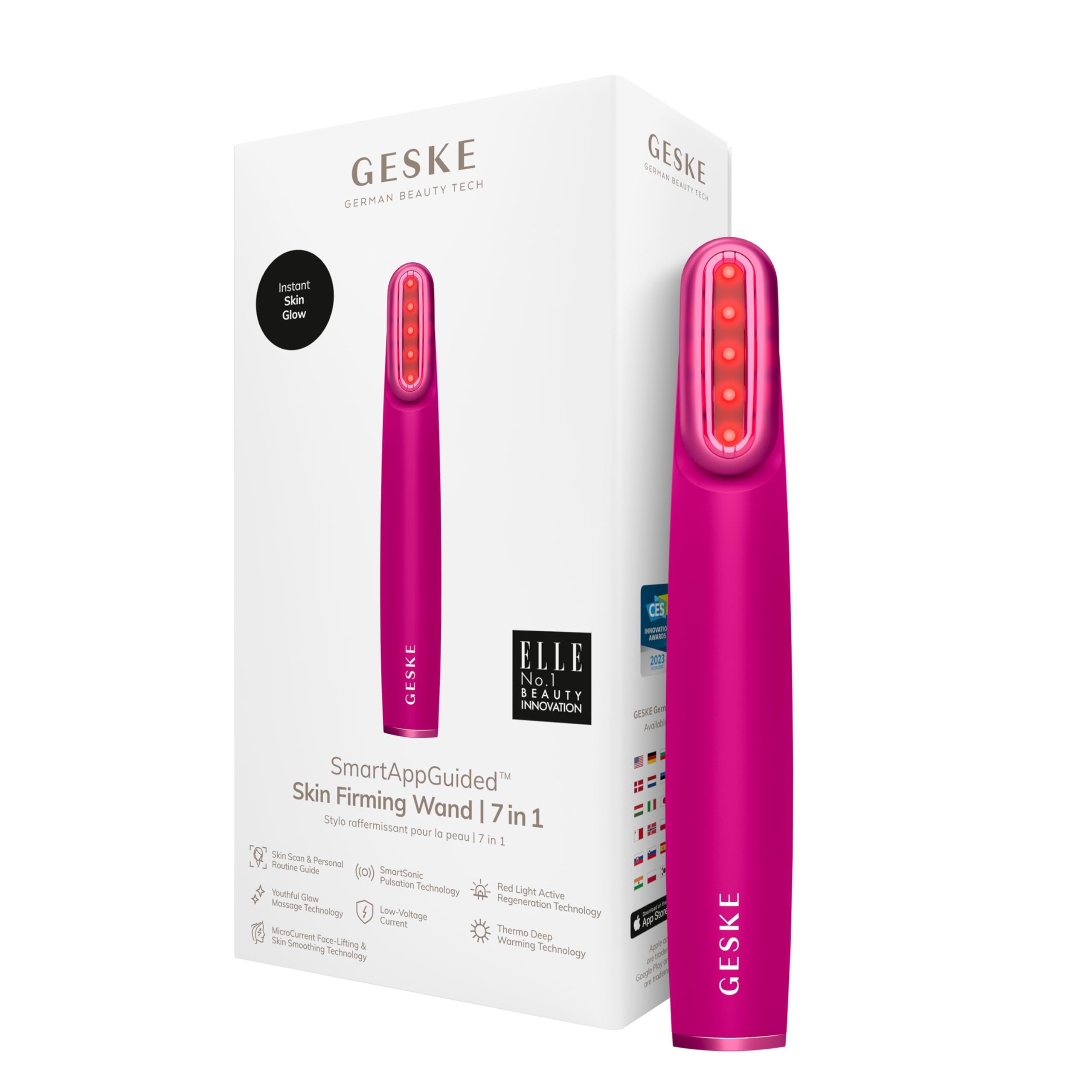 GESKE Skin Firming Wand | 7 in 1 | Anti-Aging Device