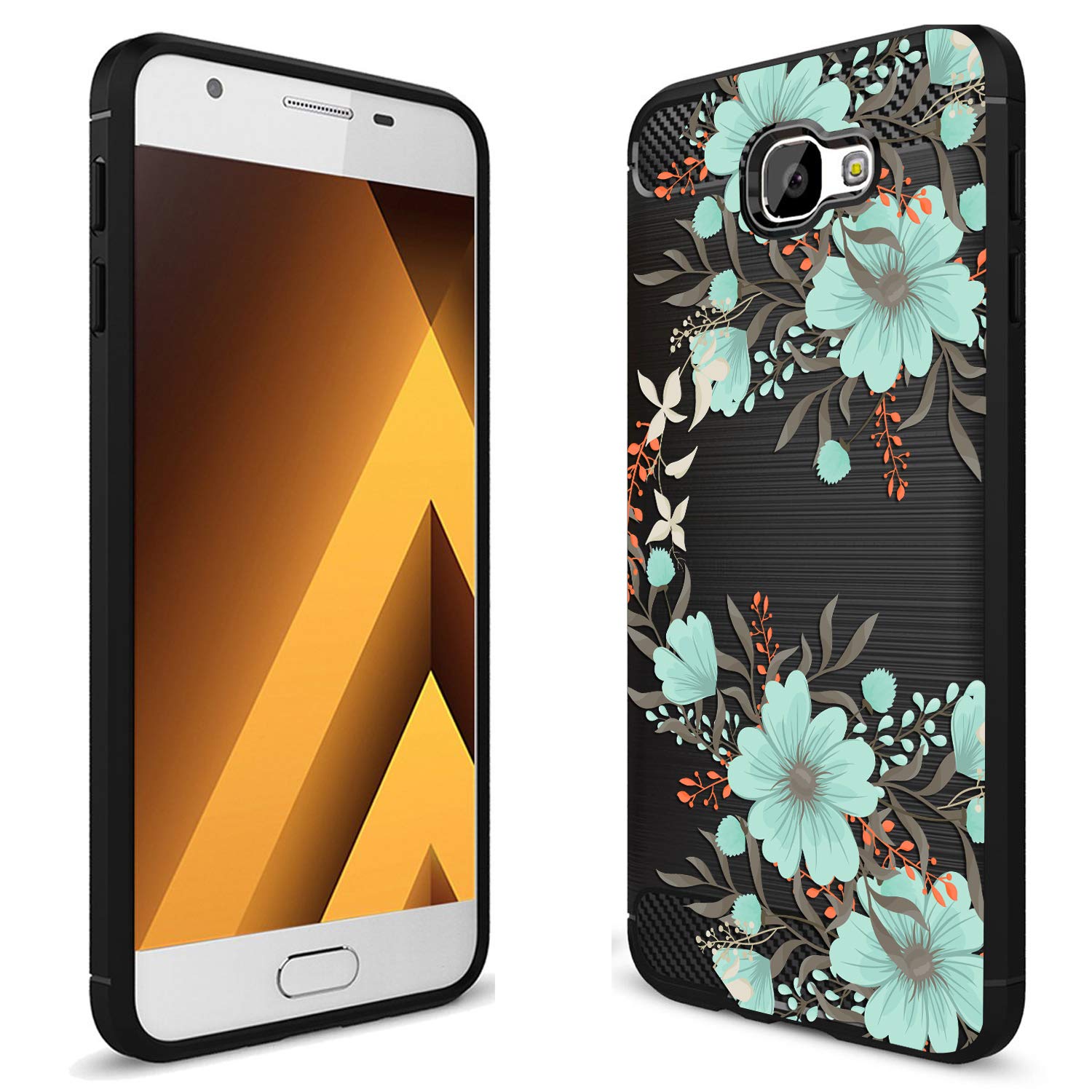 Fashionury Blue Abstract Flowers Designer Printed Rugged Armor (Rubber) Soft Back Case Cover for Samsung Galaxy J7 Prime/Samsung Galaxy J7 Prime Back Cover/Samsung Galaxy J7 Prime (B07MZRVSL1) Amazon Price History, Amazon Price Tracker
