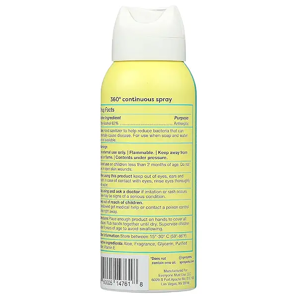 Emu Lemongrass Hand Sanitizer Mist, 2.2 FZ 2