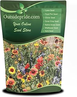 Outsidepride Dryland Wildflower Seed Mix - 1 lb. Colorful Blend of Droug...