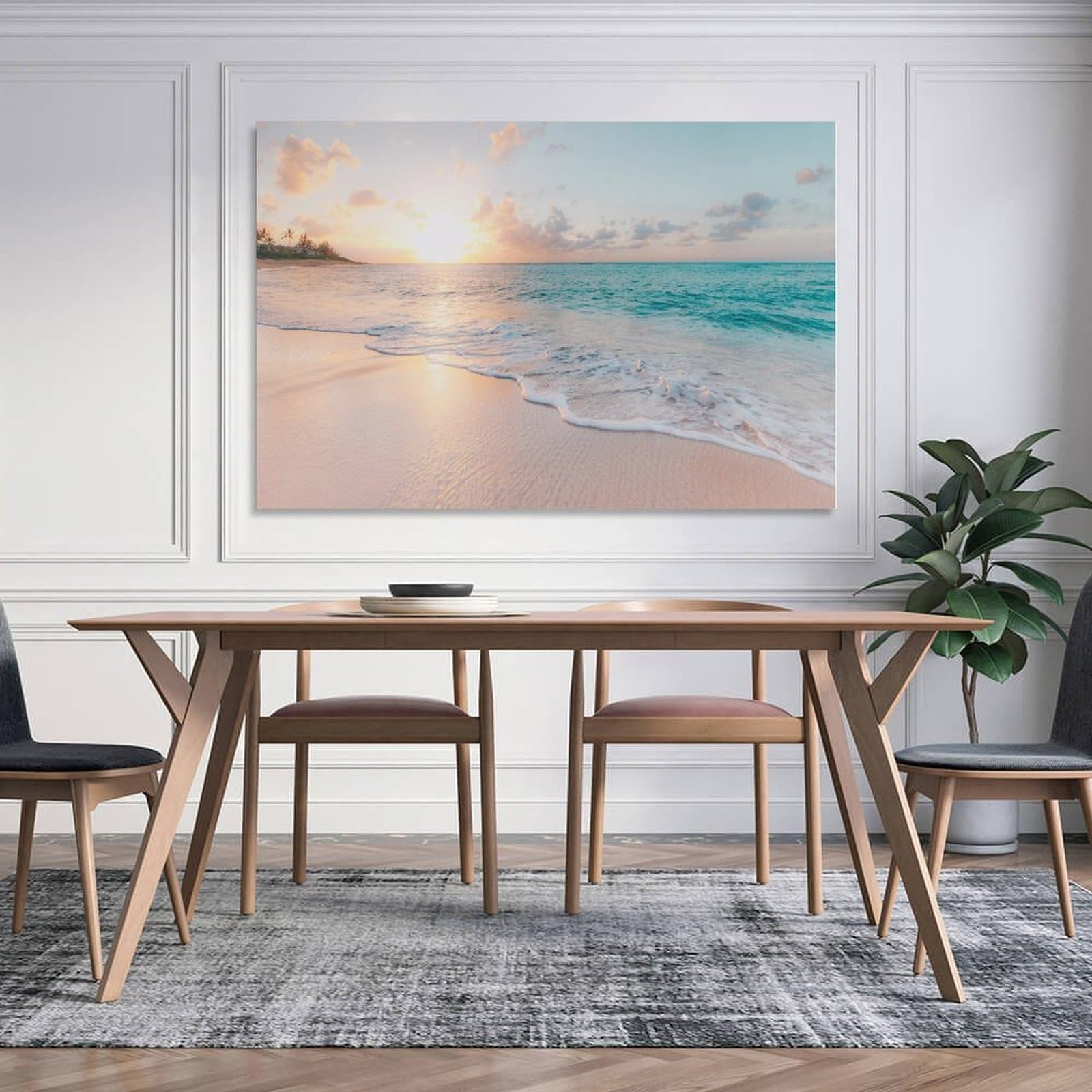 Amazon.co.jp: 海の絵 海辺 風景写真 海 絵画 静物の風景 ビーチ 海 空