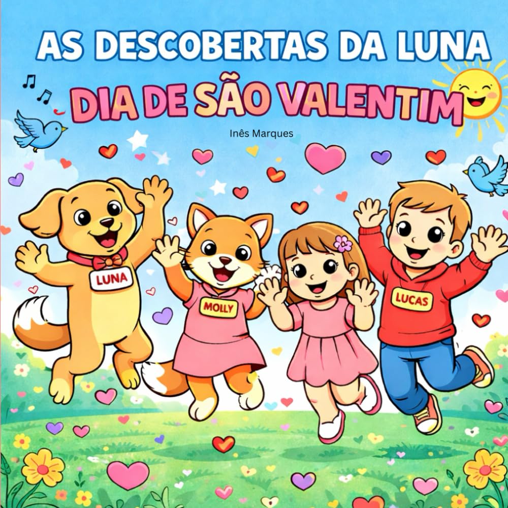As Descobertas da Luna: Dia de São Valentim: O livro amoroso de colorir para crianças (As Descobertas da Luna pelo mundo)