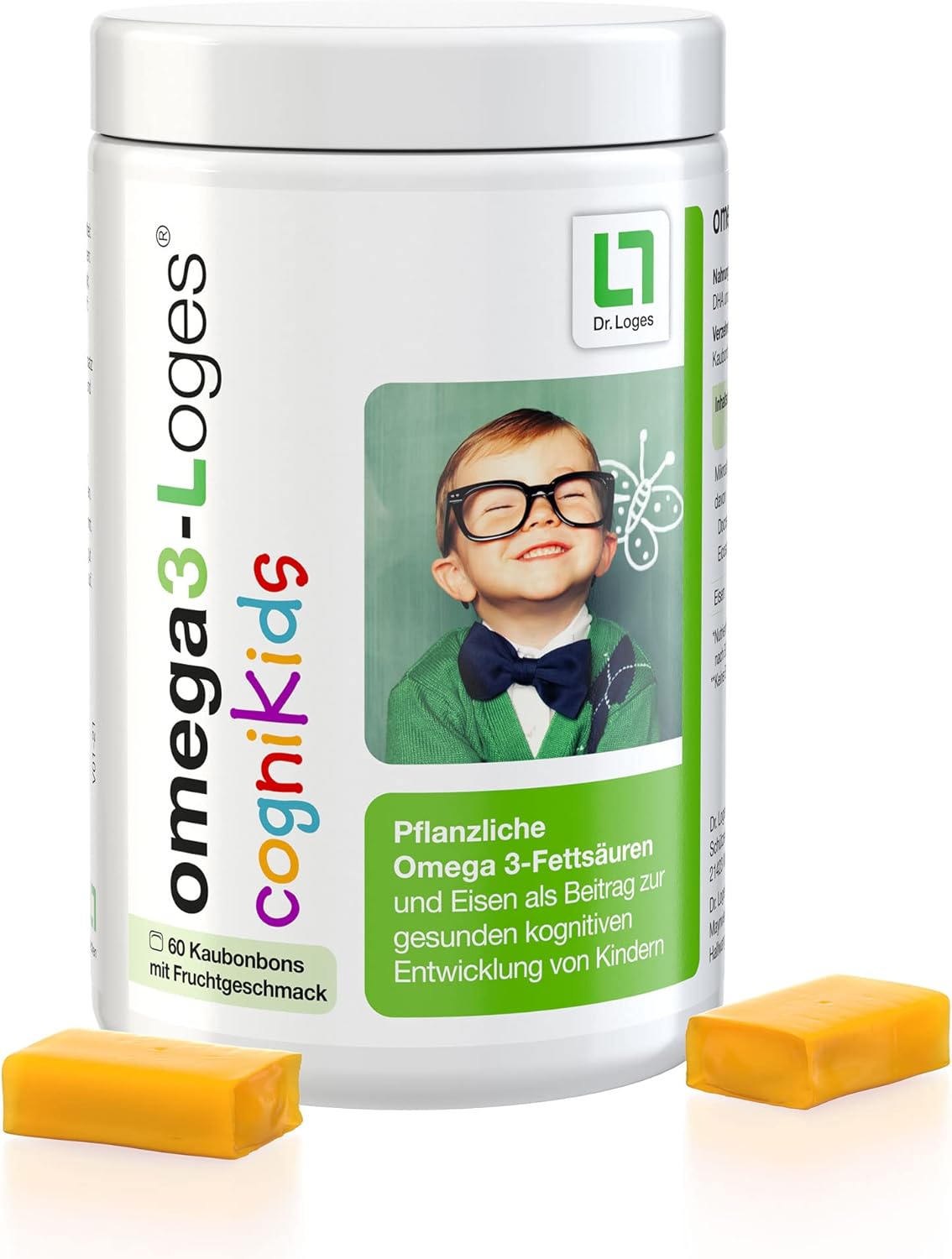omega3Loges® cogniKids 60 Kaudragees Pflanzliche Omega 3