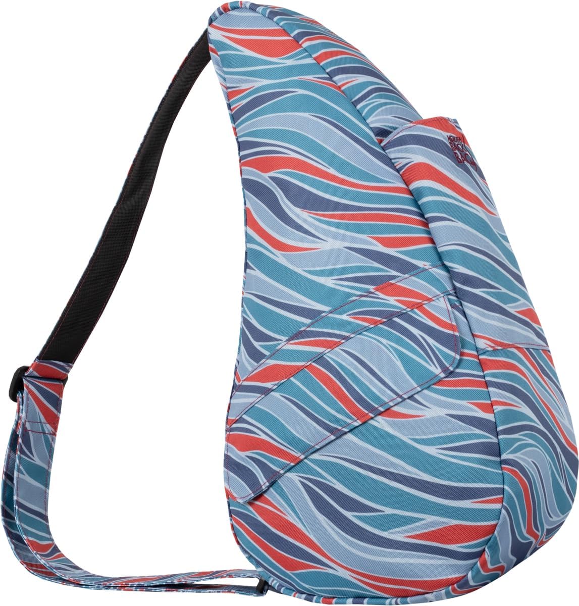 AmeriBag 17" Recyled Poly Print Healthy Back Bag Ergonomic Crossbody Sling for Everyday Use, Travel & Walking Comfort - Image 3