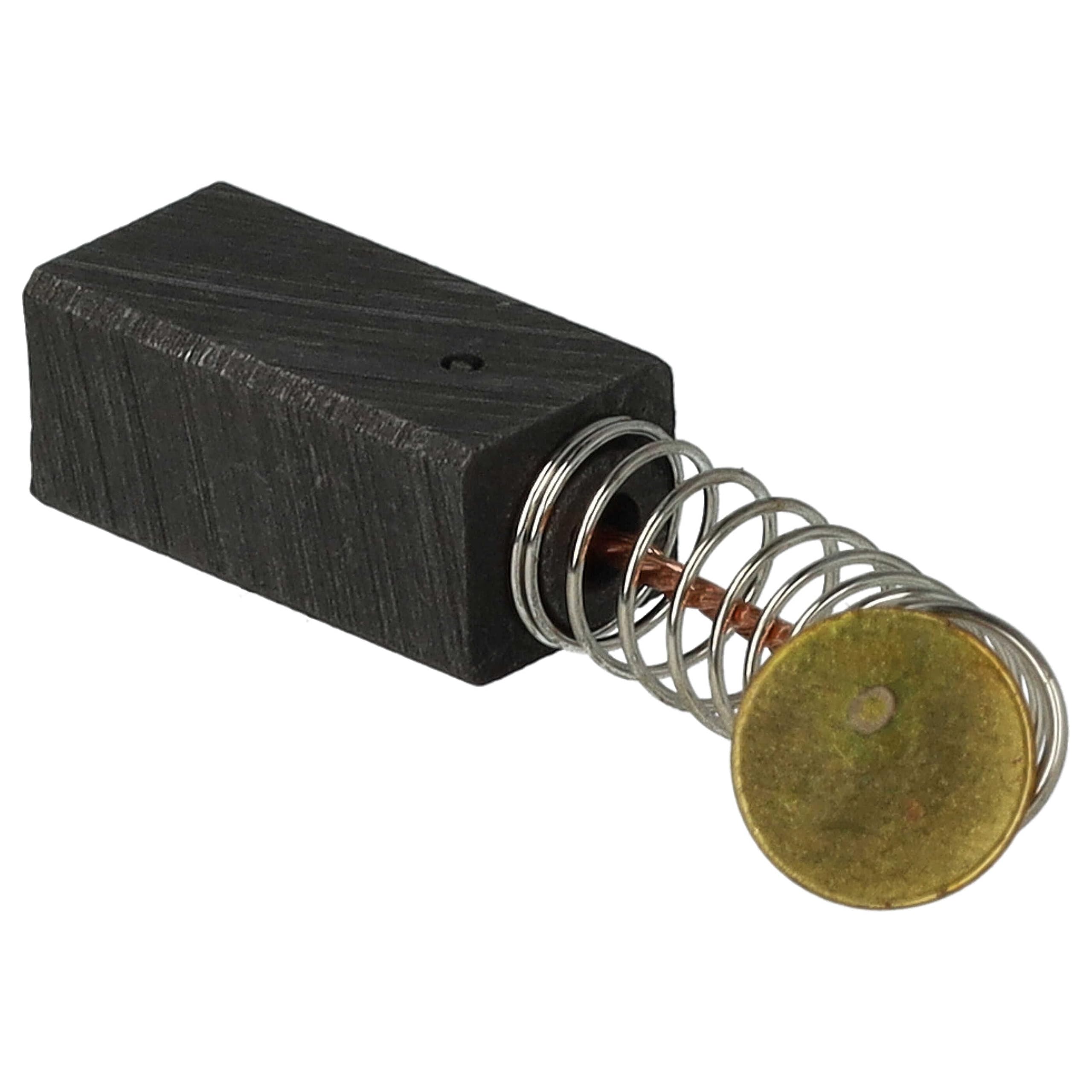 vhbw 2x spazzola carbone compatibile con Bosch CSB 550 RE (Nr. 0 603 167 603), CSB 550-2 (Nr. 0 603 167 103) utensile elettrico + molla
