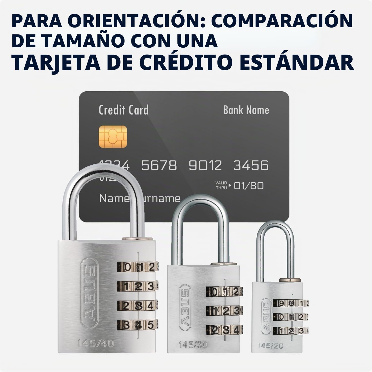 ABUS Candado de combinación 145/40 verde - candado para maletas, taquillas y mucho más - candado de aluminio - código numérico personalizable - nivel de seguridad ABUS 4