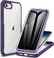 Vista 128 de CENHUFO Funda de privacidad para iPhone SE 2022 3ª / iPhone SE 2020 2ª / iPhone 8/7, funda de cuerpo completo con protector de pantalla de vidrio