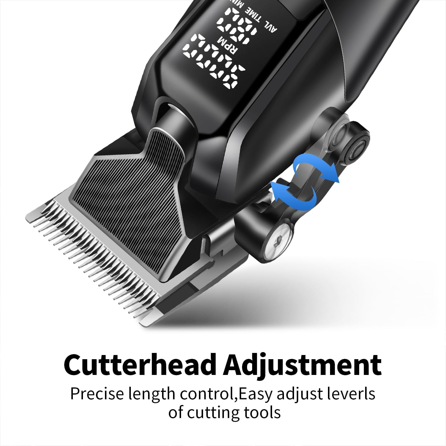 KEMEI Professional Hair Clippers for Men, Cordless Hair Cutting Kits，Rechargeable Hair & Beard Trimmer Barber Clippers, KM-1858