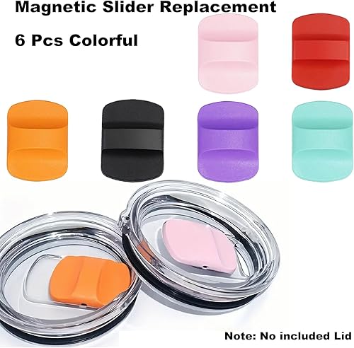 Miniatura 8 de Reemplazo magnético de tapa deslizante, bloque de empuje de repuesto magslider compatible con tapas YETI de 10 onzas, 14 onzas, 16 onzas, 20 onzas,