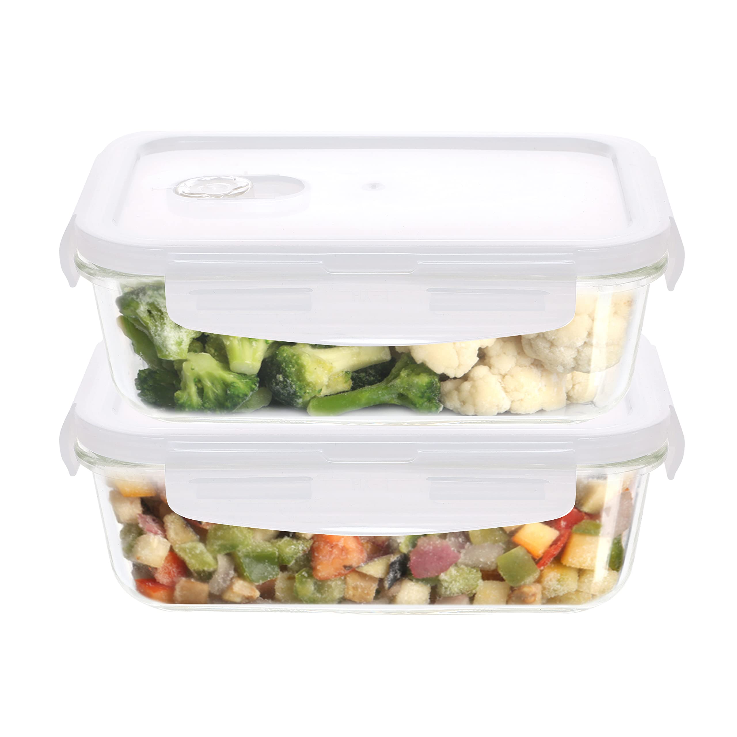 Glass Food Containers - Set of 4 -14 Glass Food Containers - Set of 4 -14