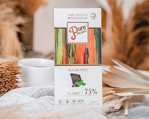 Miniatura 9 de Stevia Tabs - Sustitutos de azúcar de 100 piezas y paquete clásico de barra de chocolate negro Stevia