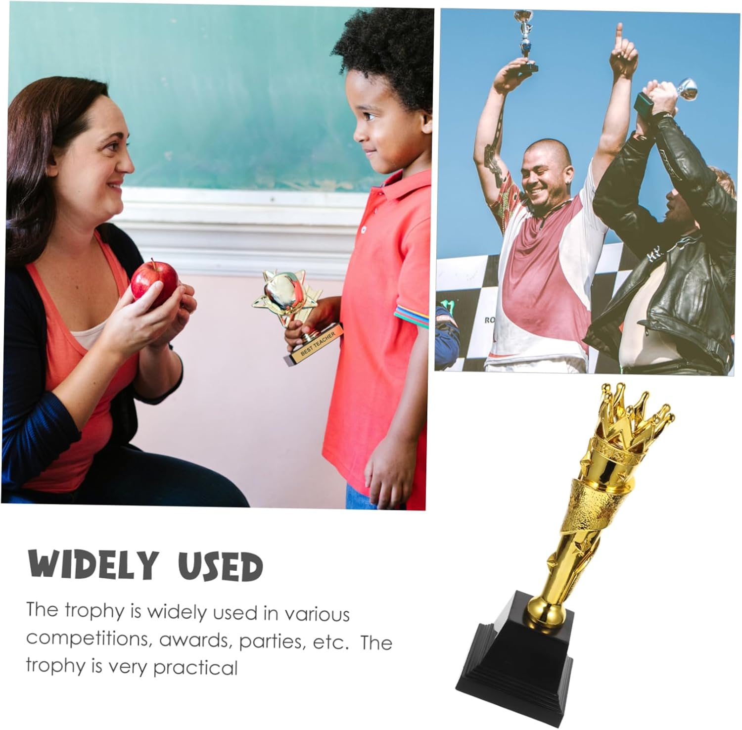 balacoo Delicate Boys and Trophy Chic Girl Trophy for Classroom Rewards and Competitions Creative and Stylish Design for Parties and Celebrations