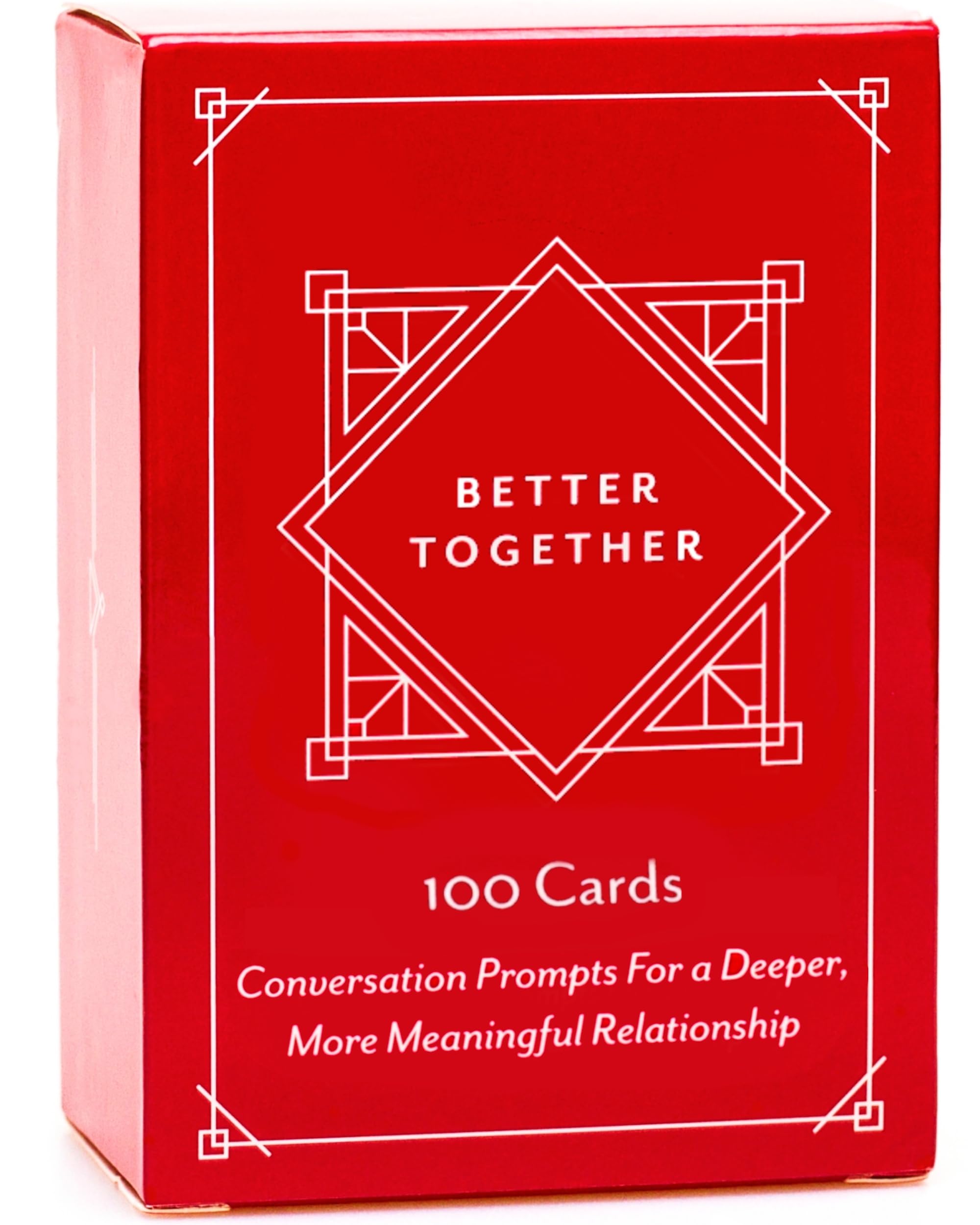 Better Together Couples Game Question Cards for Date Night - Honest Deep Relationship Conversation Cards for Couples Games - Adult Real Life Edition in Love Tonight Activities - 100 Card Deck