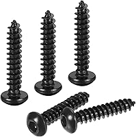 Vista 10 de uxcell Tornillos autorroscantes hexagonales, tornillo de madera de acero al carbono M3 x 0.236 in 400pcs