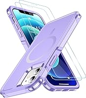 Vista 41 de SPIDERCASE Funda diseñada para iPhone 12/iPhone 12 Pro, protección contra caídas de grado militar de 10 pies, con 2 protectores de pantalla