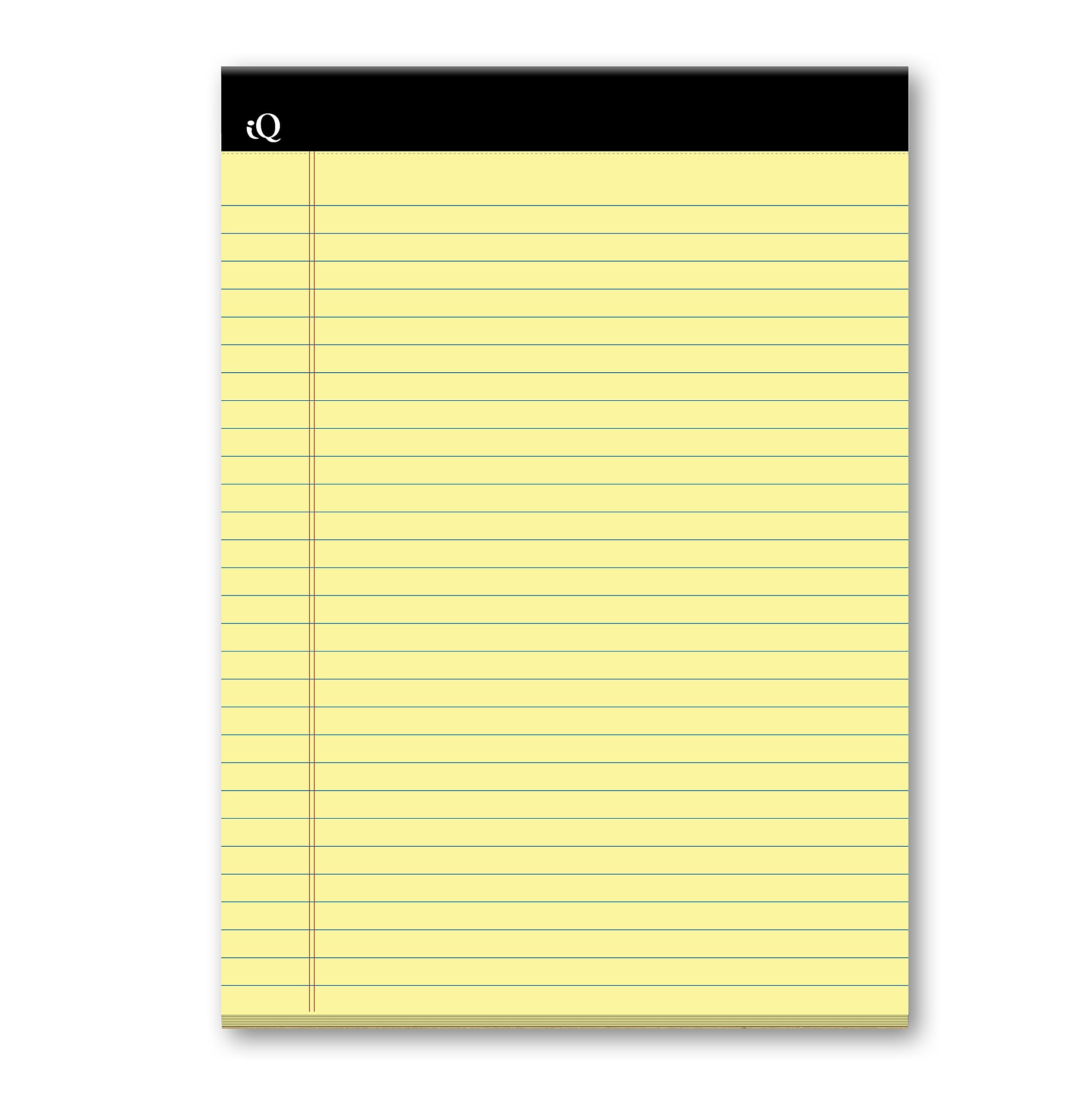iScholar iQ Legal Pads, Kanarienvögel, breit liniert, 21,6 x 29,8 cm, 50 Blatt pro Block, 3 Blöcke (98113)