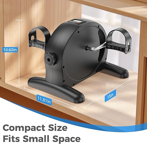 Miniatura 8 de Ejercitador de pádel, mini bicicleta estática para ciclismo de piernas y brazos, ejercicio de calentamiento