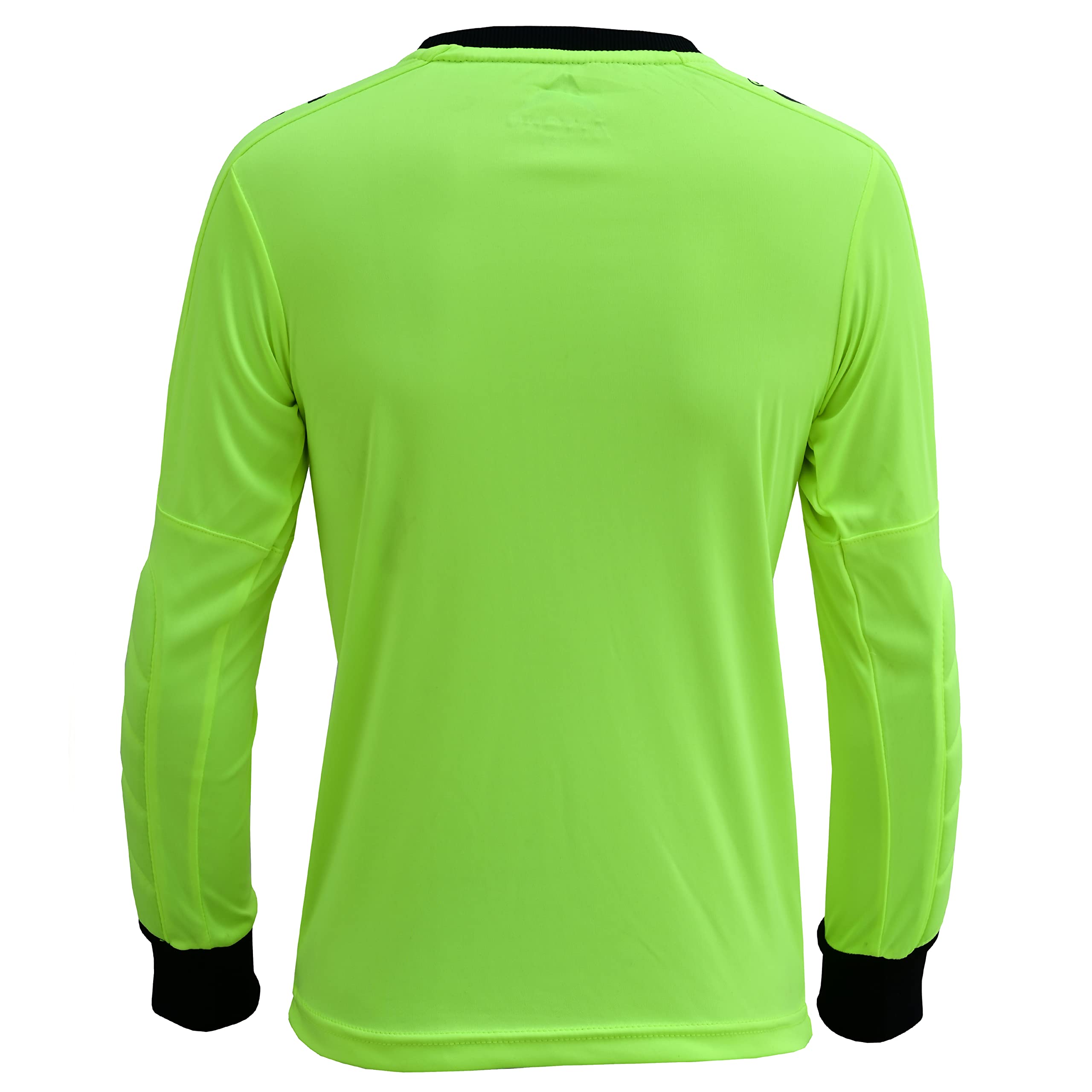 ATTONO Kinder Torwarttrikot Torwartshirt Fußball Torwart Trikot gepolstert - Gelb 140Y