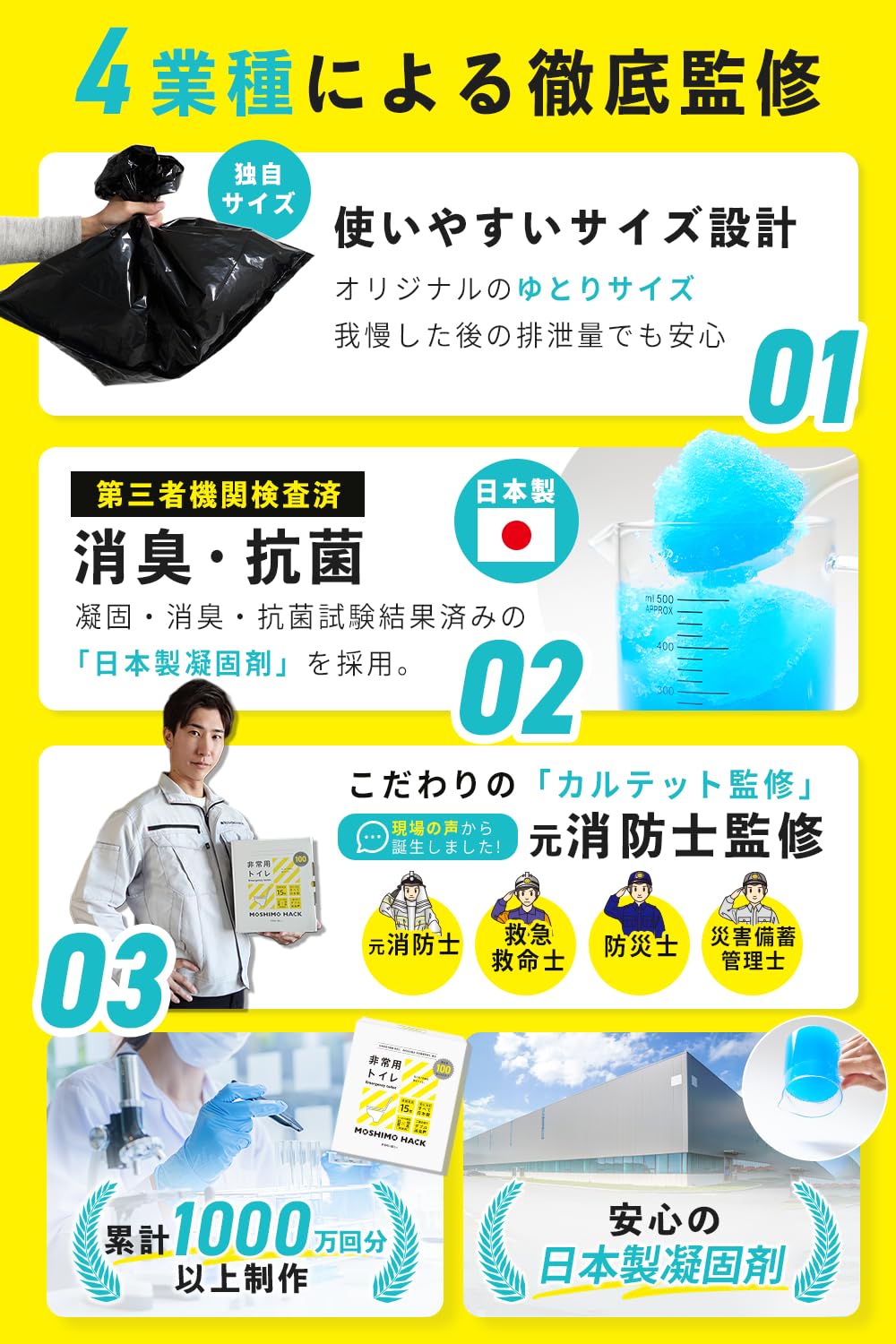 [新品] 200回分！ 簡易トイレ 防災士監修 携帯トイレ 非常用トイレ 災害用 Amazon.co.jp: モシモハック 簡易トイレ 200回分 【防災士&消防士&災害