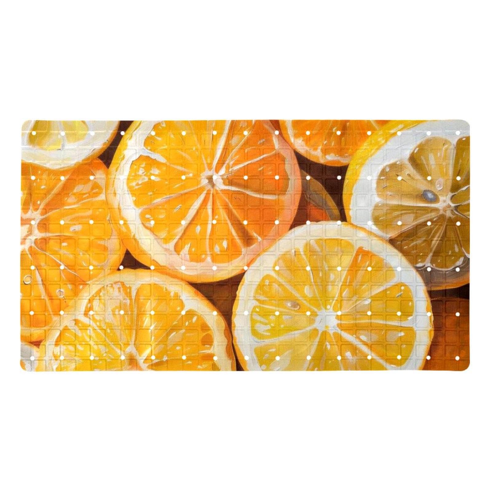 Tapis de bain Fresh Slices of Orange pour une douche familiale sans danger