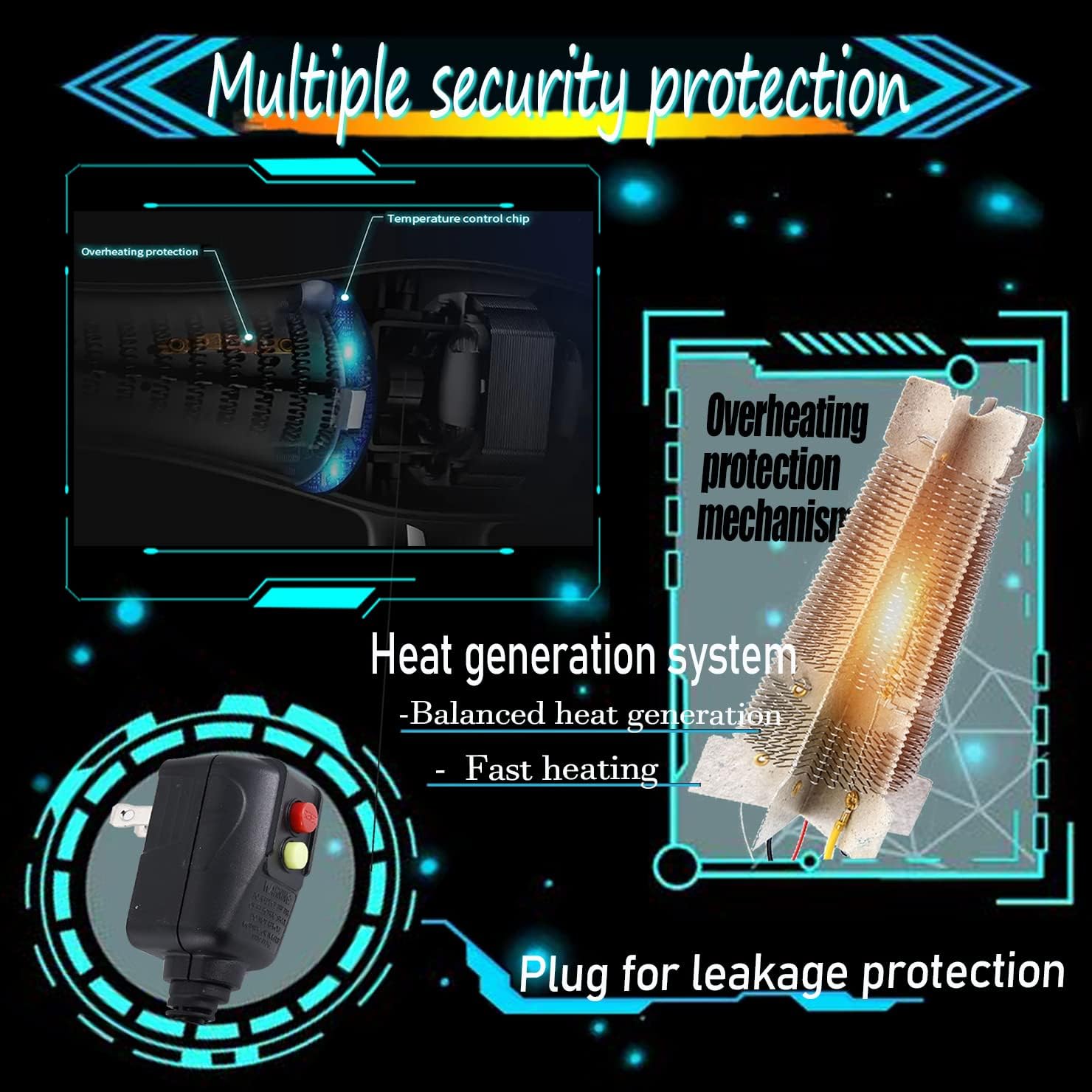 【Smart Display】 2000 Ionic Professional Hair Dryer High Powerful AC Motor Fast Drying Blow Dryer for 4c Thick Hair with Diffuser Attachment Comb and Brush Handheld Light Weight for Women (Black)