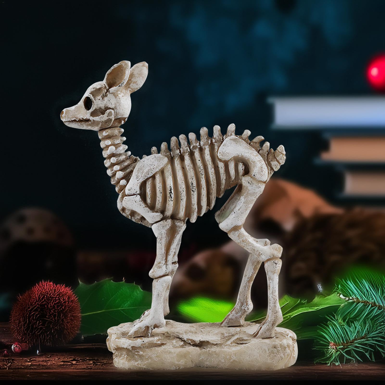 Amazon.co.jp: 鹿の骸骨の置物 - 鹿の骸骨の置物 |ハロウィン ホーム