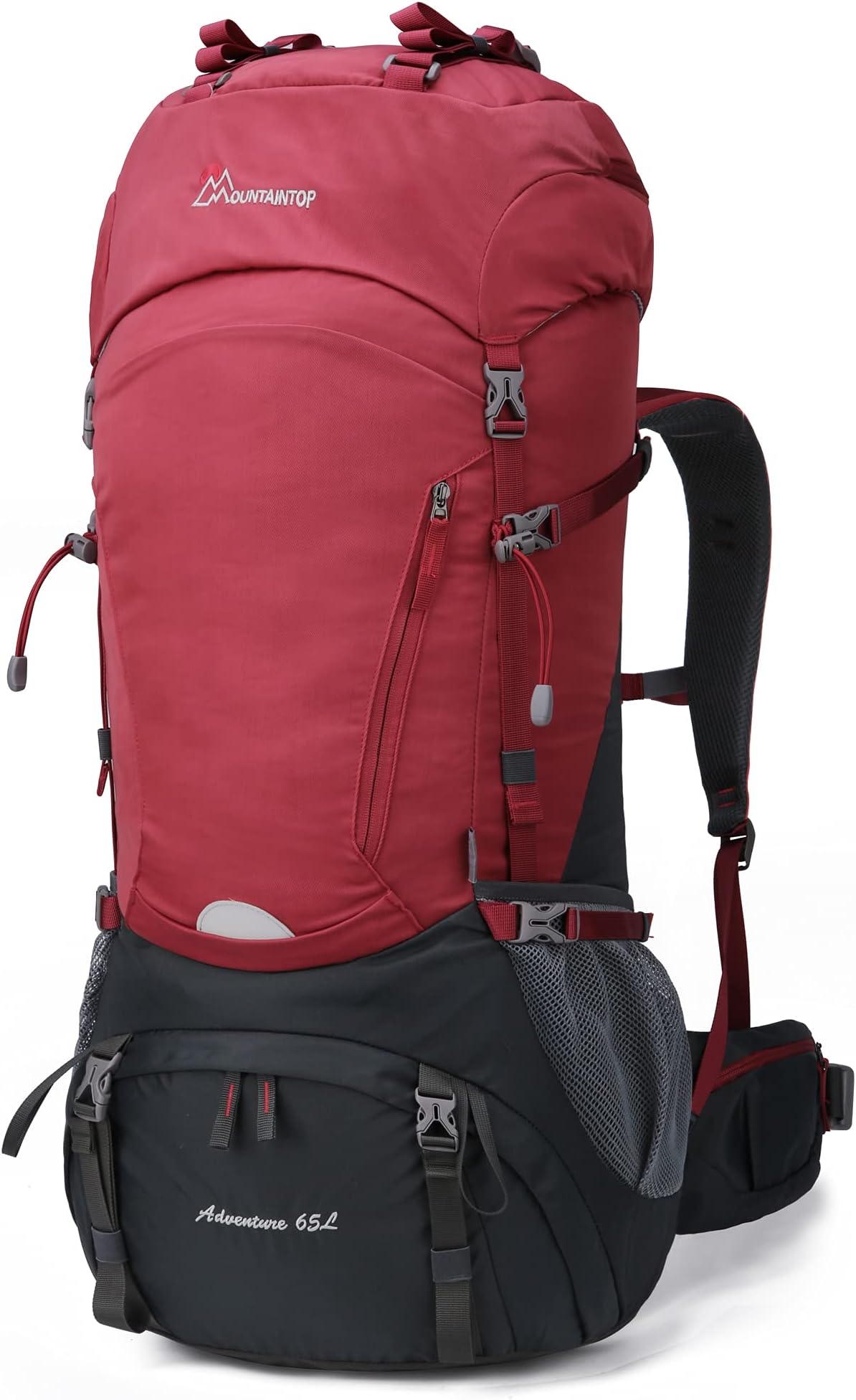 MOUNTAINTOP 65L Internal Frame Backpack with Rain Cover