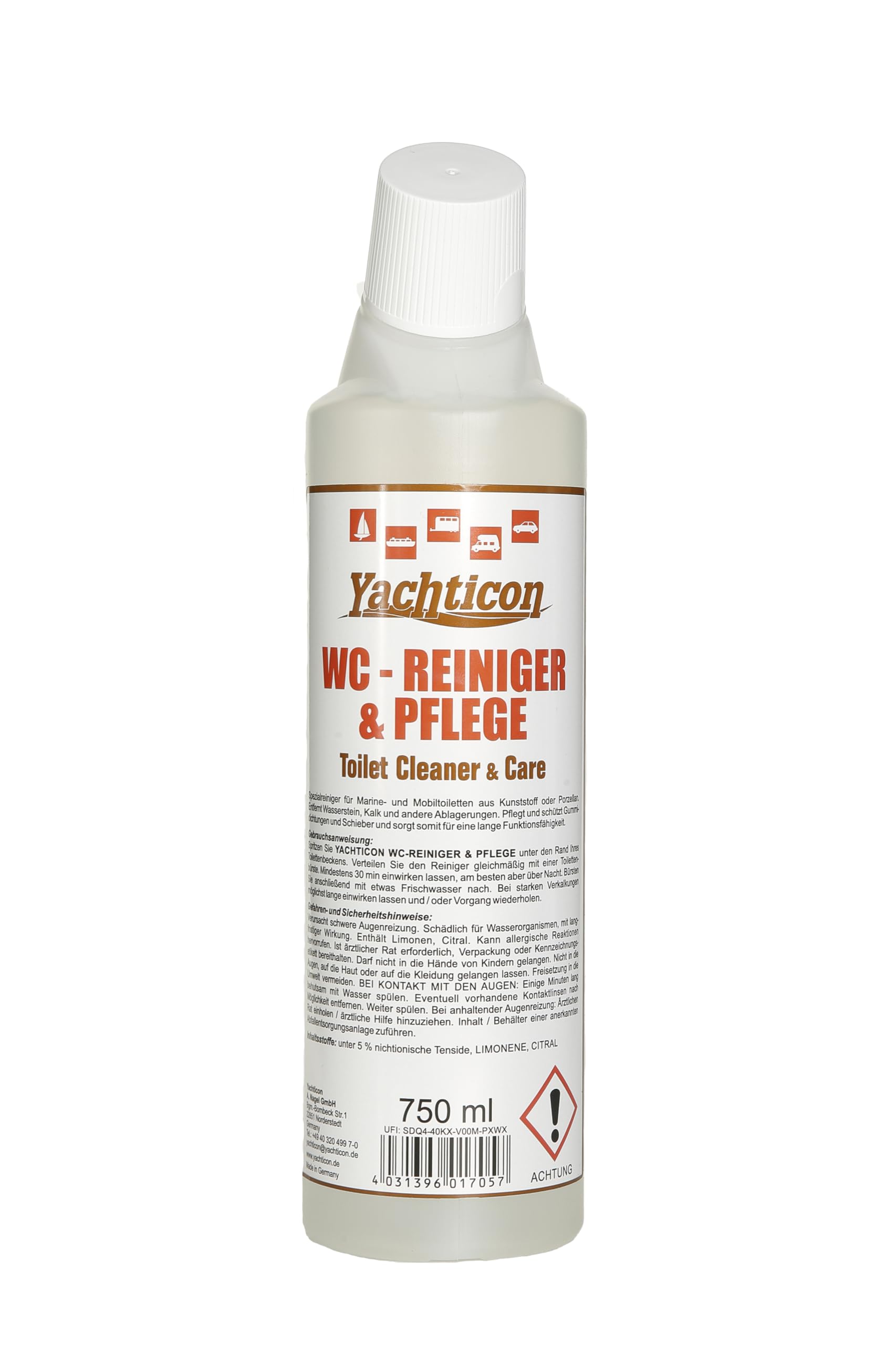 Yachticon toilet cleaner Osculati 50.209.50 nettoyant pour WC marin