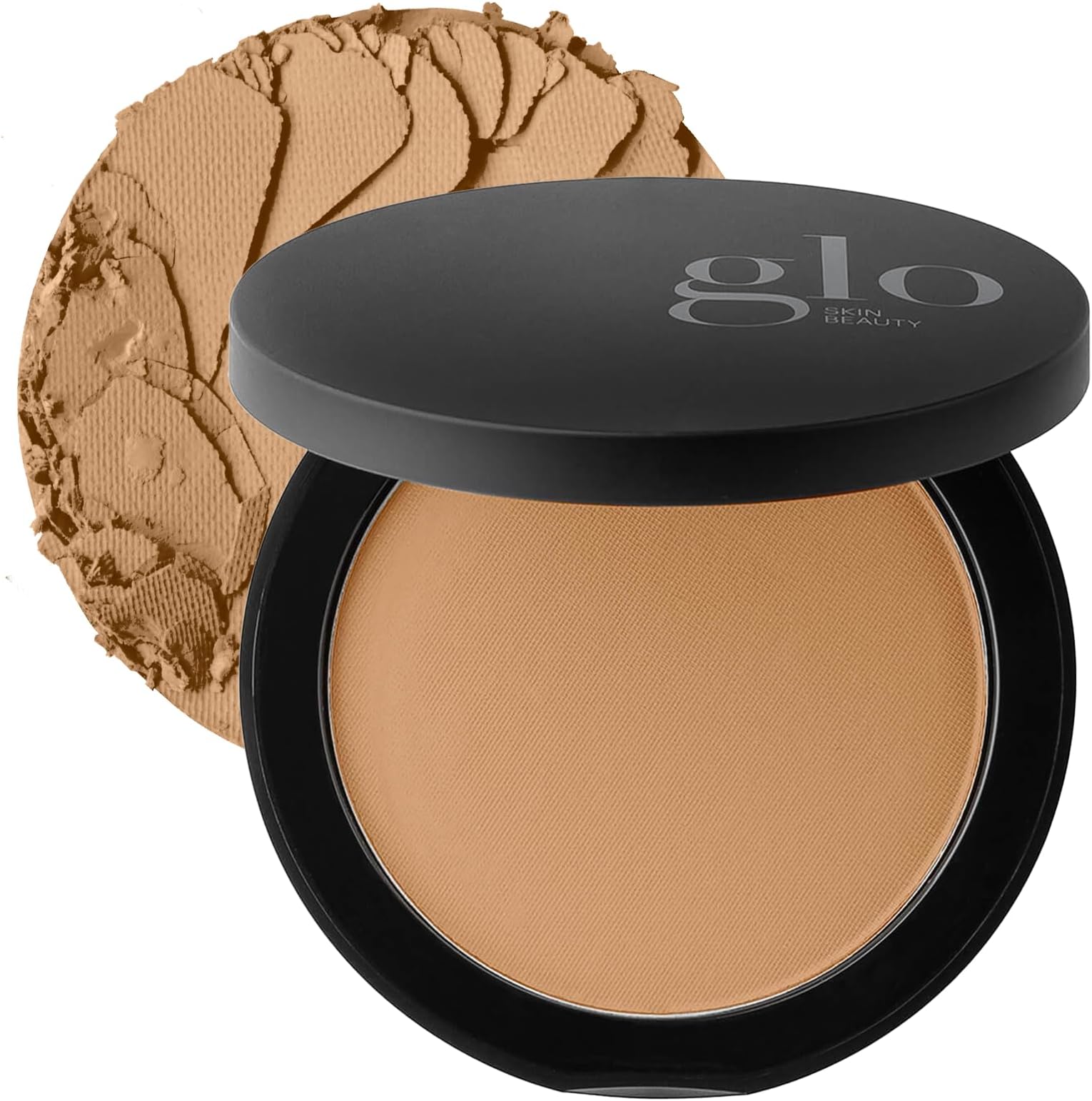 Pressed Base Powder Foundation, Honey Dark – Buildable Sheer to Full Coverage, Long Wear Face Powder Compact, Pressed Powder Makeup for Smooth, Semi-Matte Finish