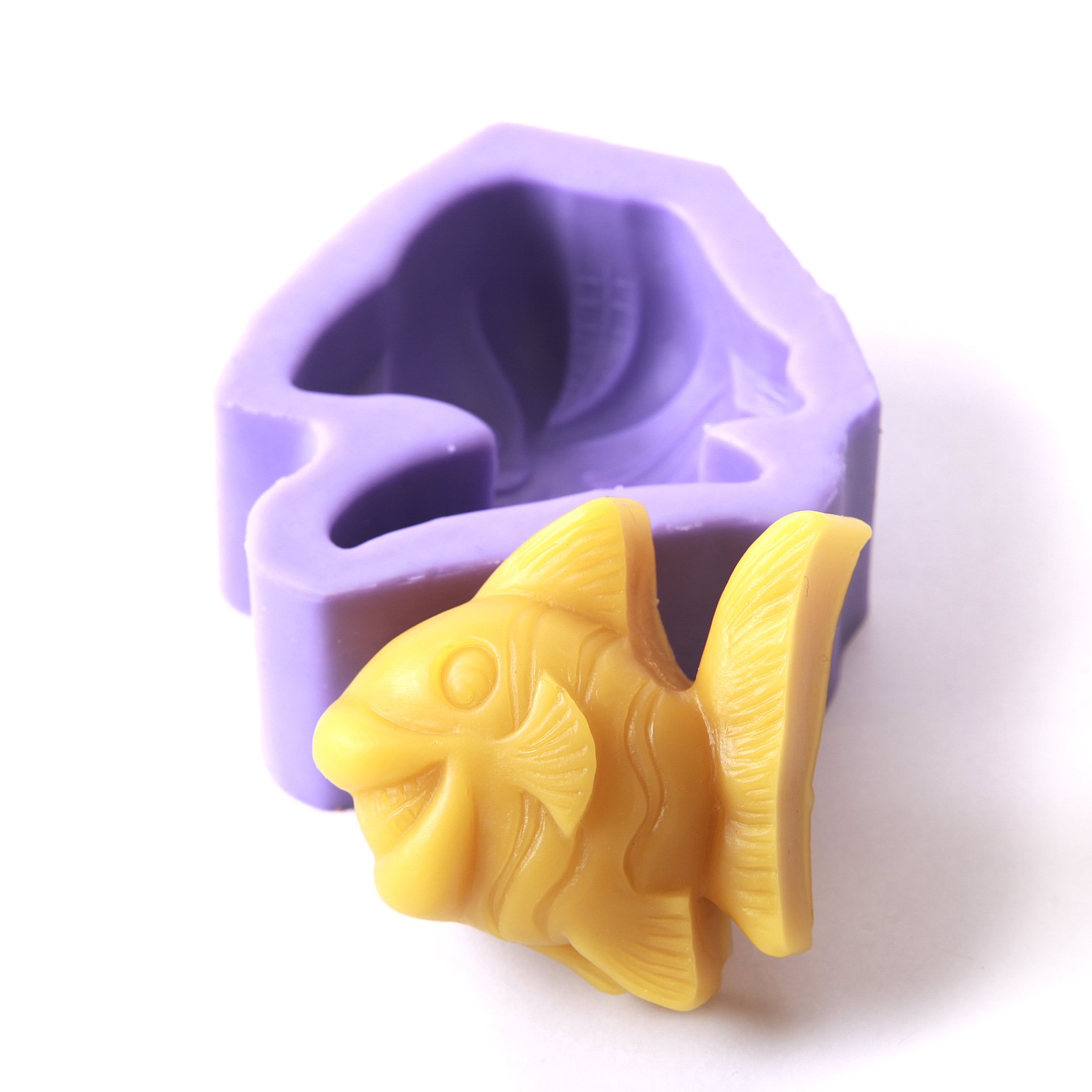 Moule en silicone poissons tropicaux x10 pour pâtisserie et chocolats