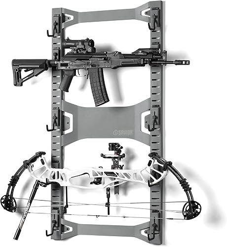 Savior Equipment Sistema de rack de pared de acero resistente, paneles de pared de acero resistente, almacenamiento de montaje en pared, 5 o 10