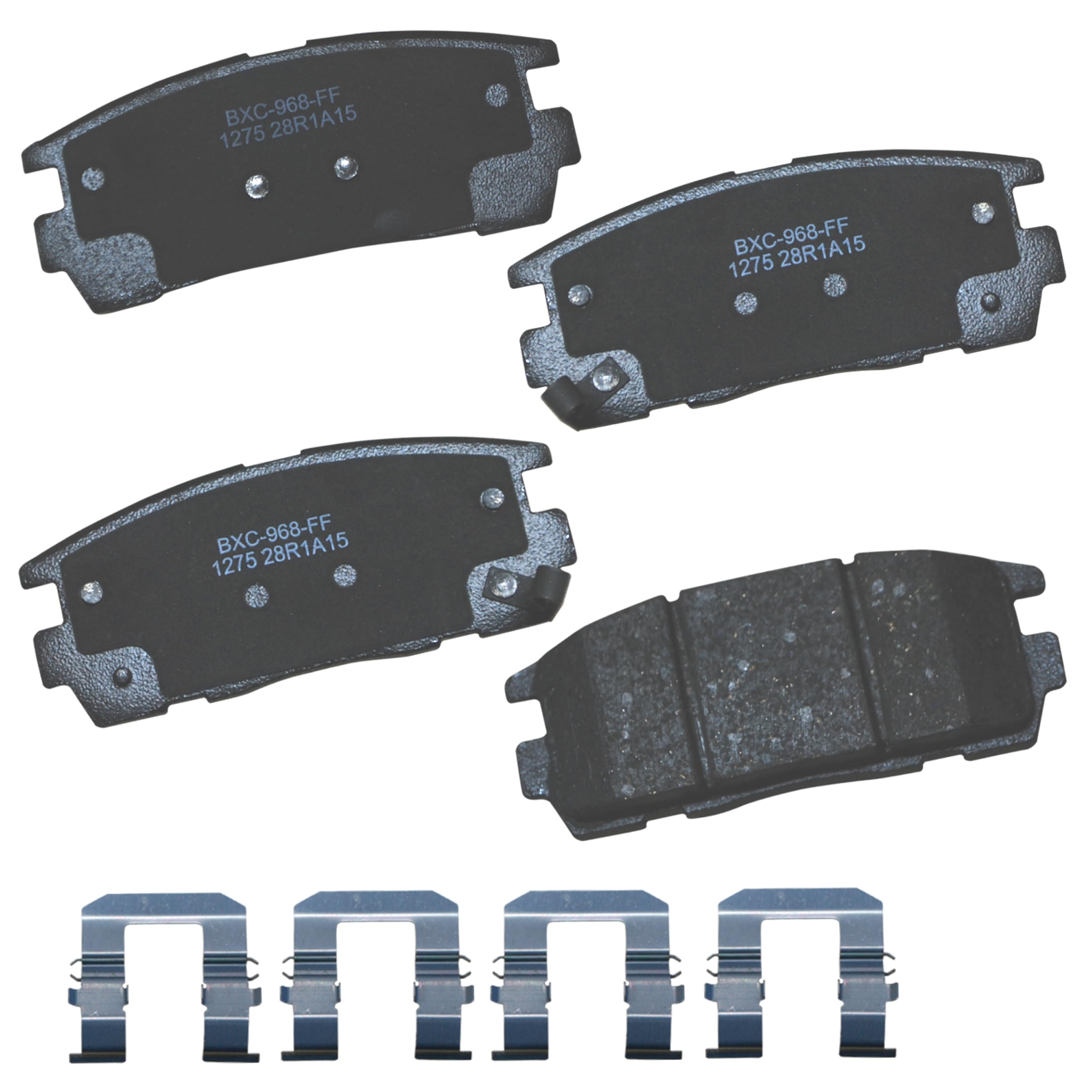 Bendix Premium SBC1275 Ceramic Rear Brake Pads for Chevrolet Captiva Sport 2015-2008, Equinox 2017-2007, GMC Terrain 2017-2010, Pontiac Torrent 2009-2007, Saturn Vue 2010-2008, Suzuki XL-7 2009-2007