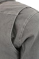 Vista 4 de Chaqueta de franela a cuadros para hombre, ligera, impermeable, color negro, blanco y gris